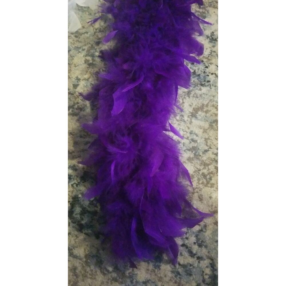 Feather Boa Pretty Elegant Long Flapper Showgirl Party Hollywood Costume 9 piece - Picture 13 of 16